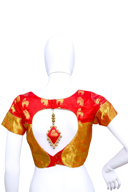 Candy Apple Color Princess Cut Blouse  | S3B29