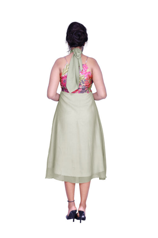 Fit and Flare Grey Dress | S3G904