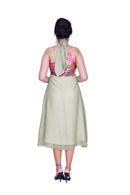 Fit and Flare Grey Dress | S3G904