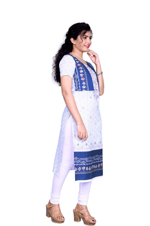Floral Print Straight Kurta | S3K755