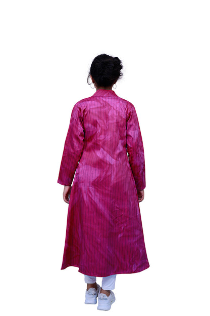 Pink Cotton Tie and Die Jacket | S3S586