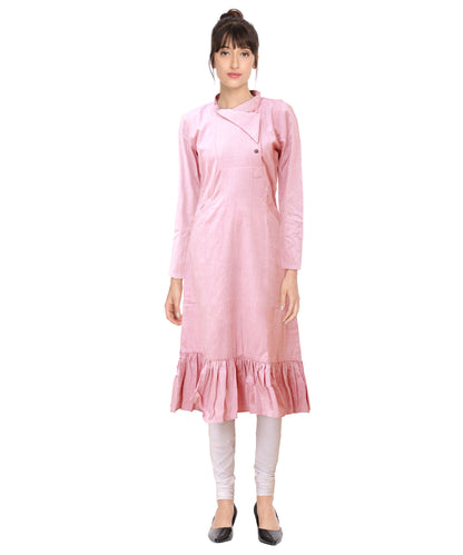 Pastel Pink Cotton Dress | S3W048