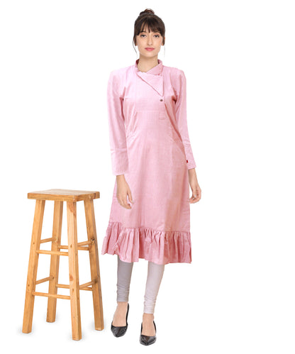 Pastel Pink Cotton Dress | S3W048