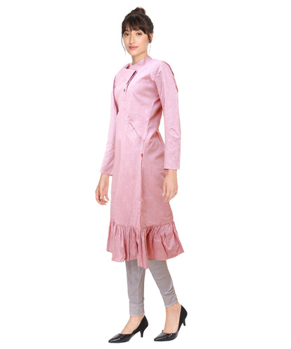 Pastel Pink Cotton Dress | S3W048