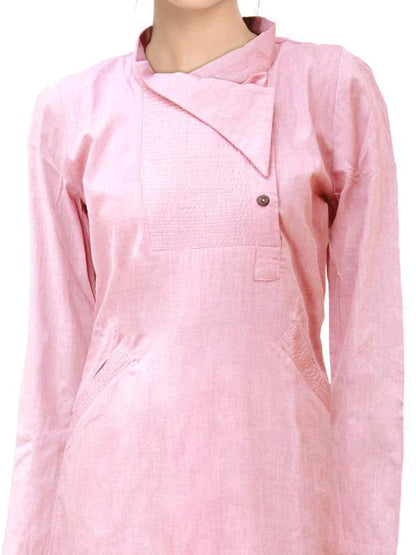 Pastel Pink Cotton Dress | S3W048