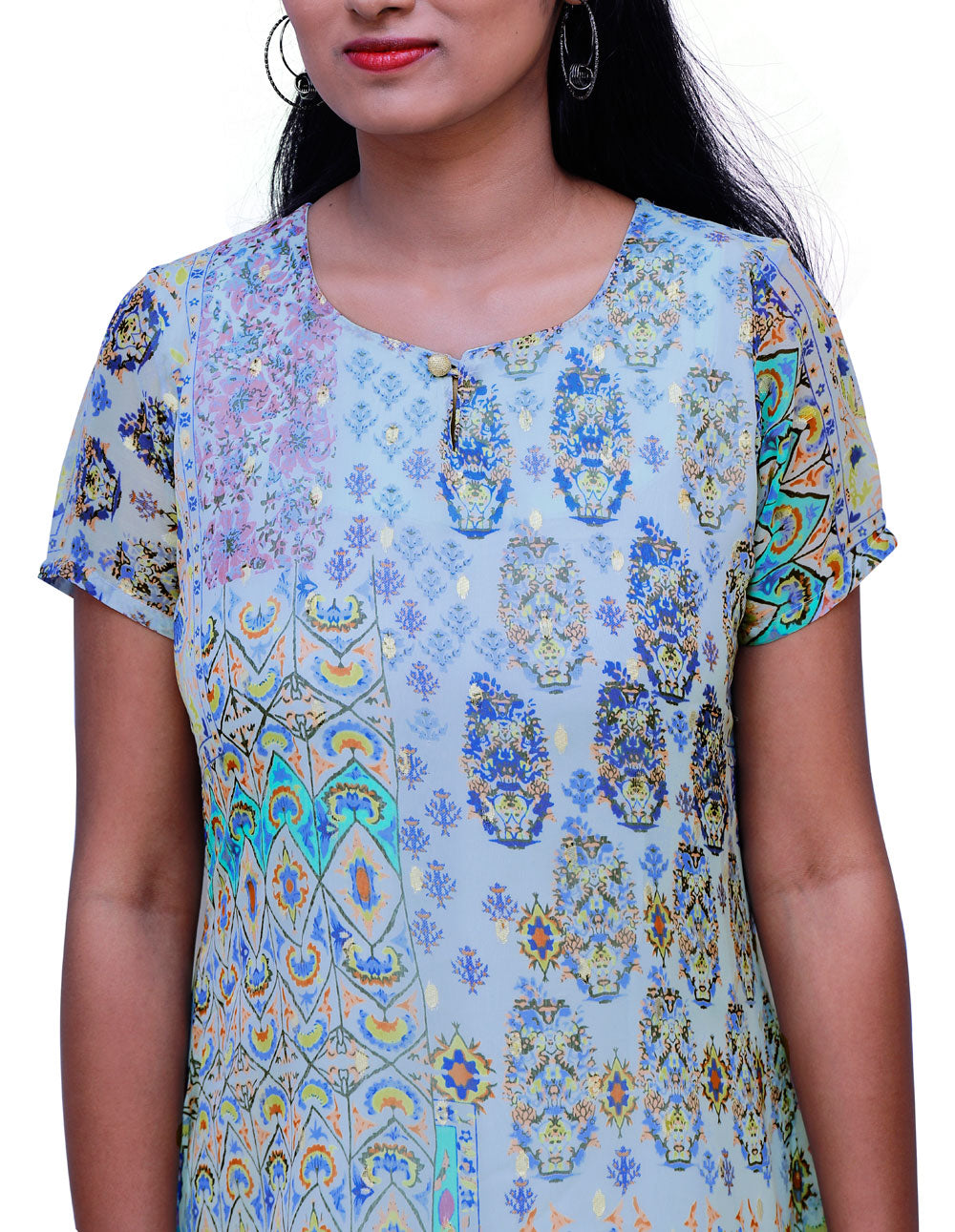 Abstract print straight Kurta | S3X188