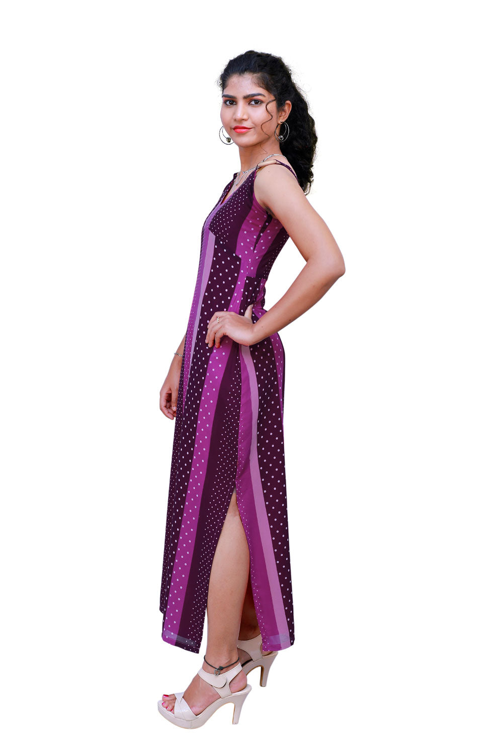 Women Maxi Pink Dress | S3W213