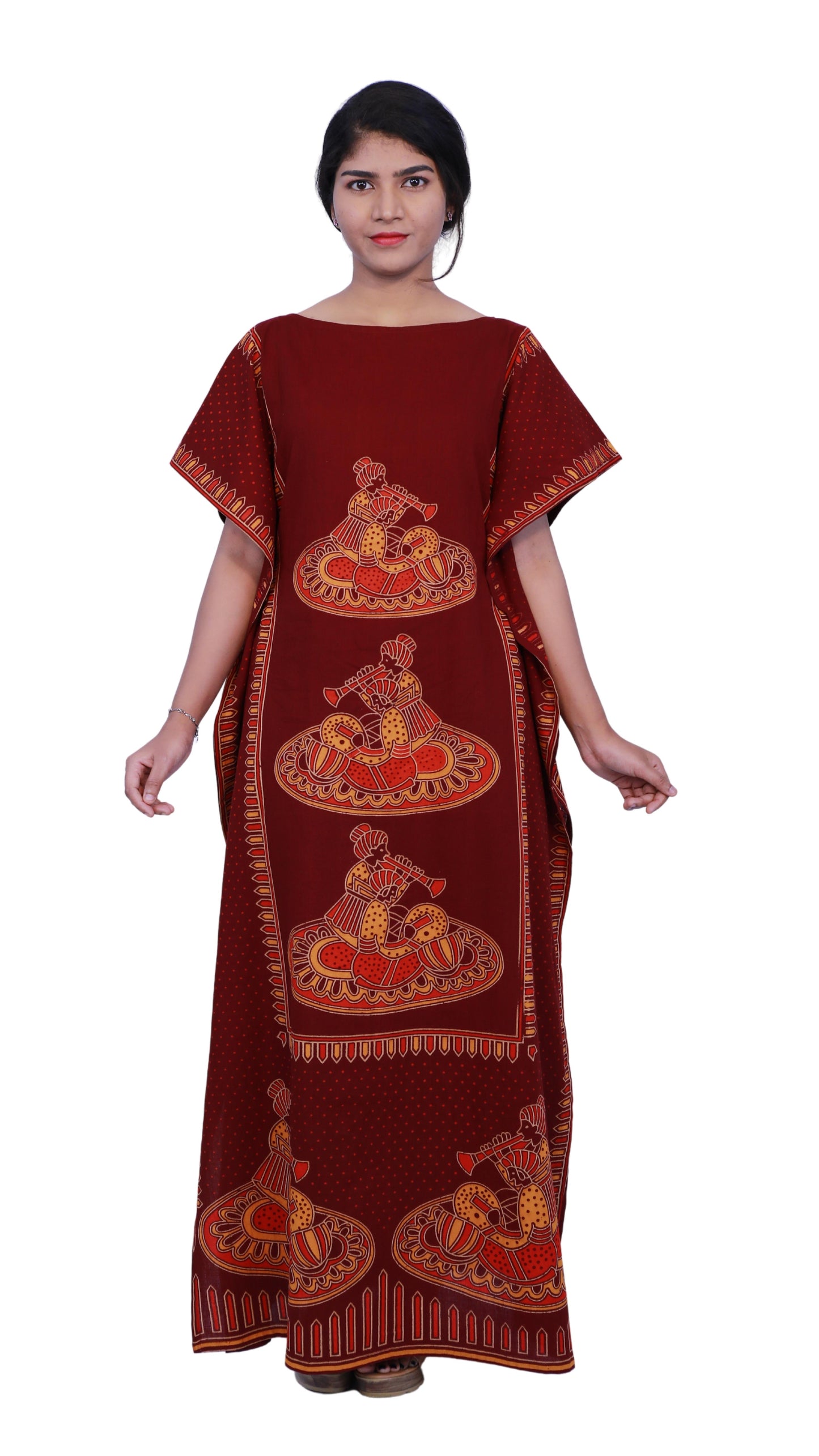 Maroon full length Kafthan | S3FK494