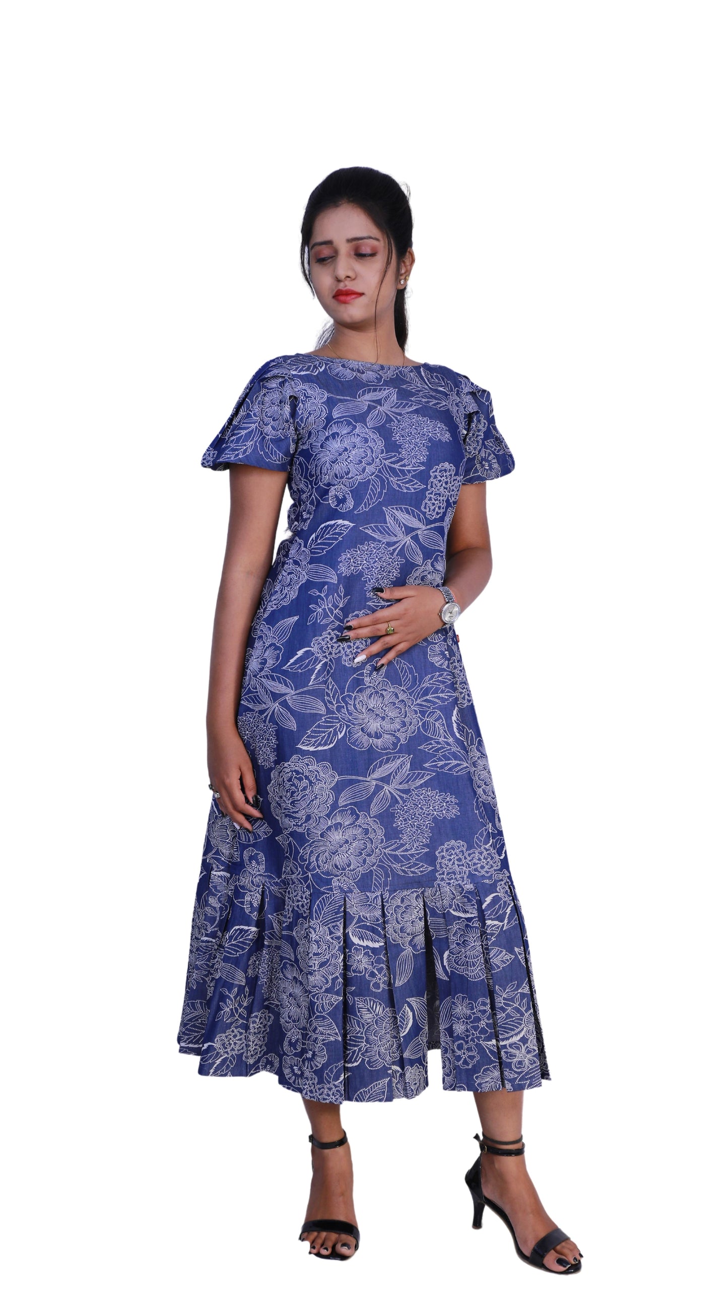 Women Denim Gown | S3D403