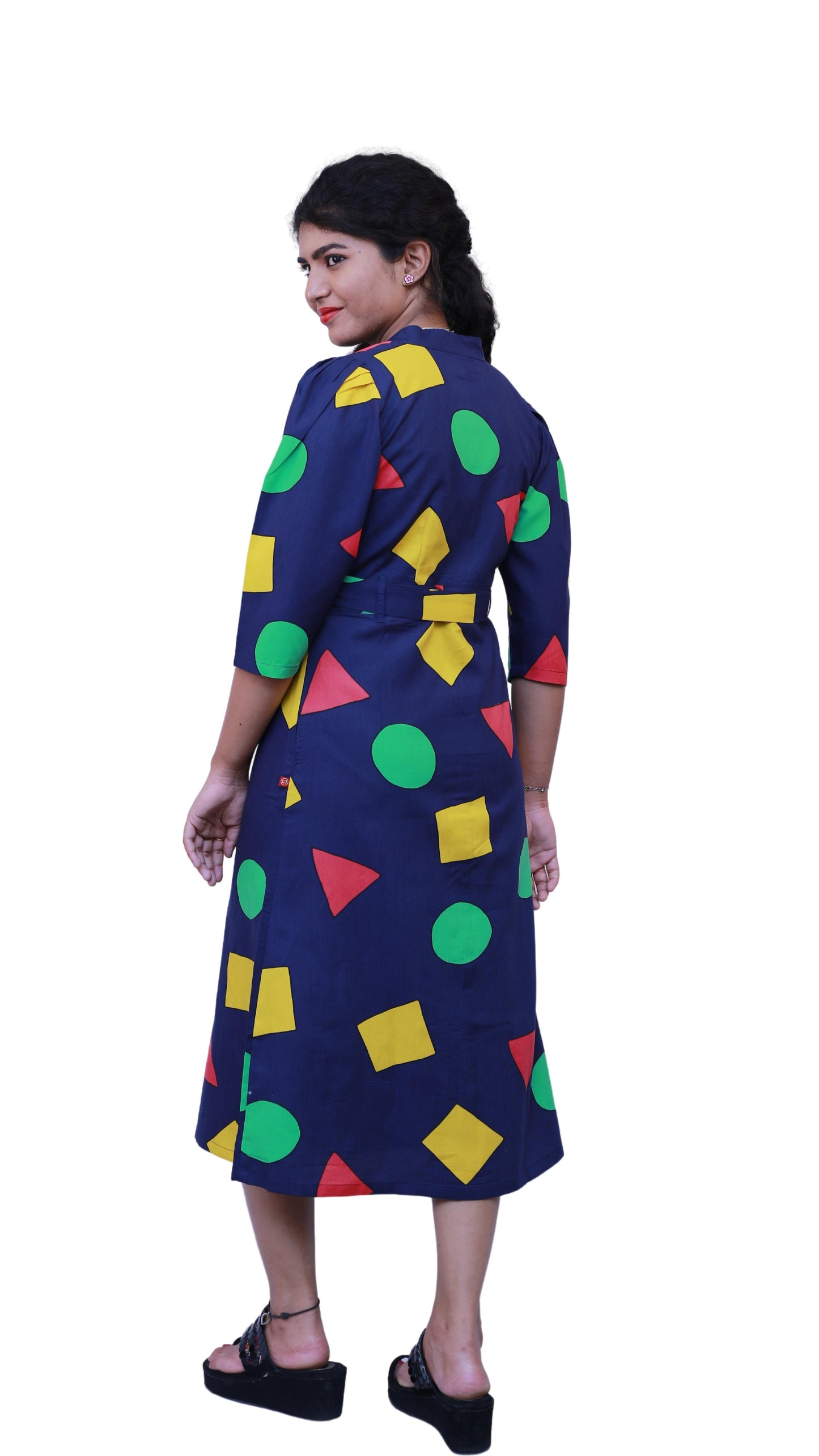 Women Geometric Print One piece Dress | S3W297