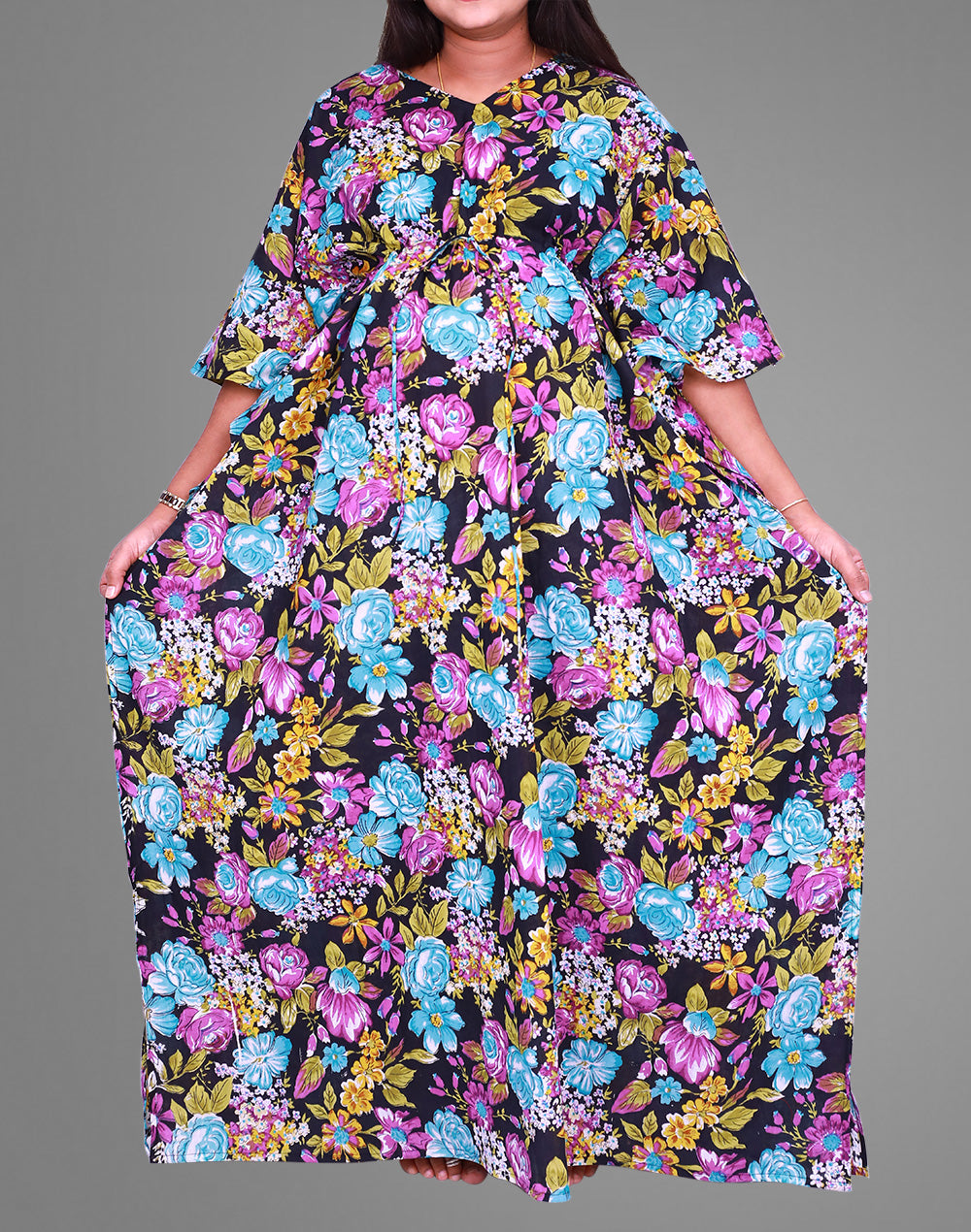 Printed Maternity Kaftan Dress  | S3MK1024