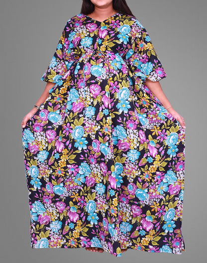 Printed Maternity Kaftan Dress  | S3MK1024