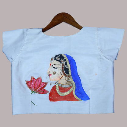 Tanjore Art Handpainted Blouse | S3MB59