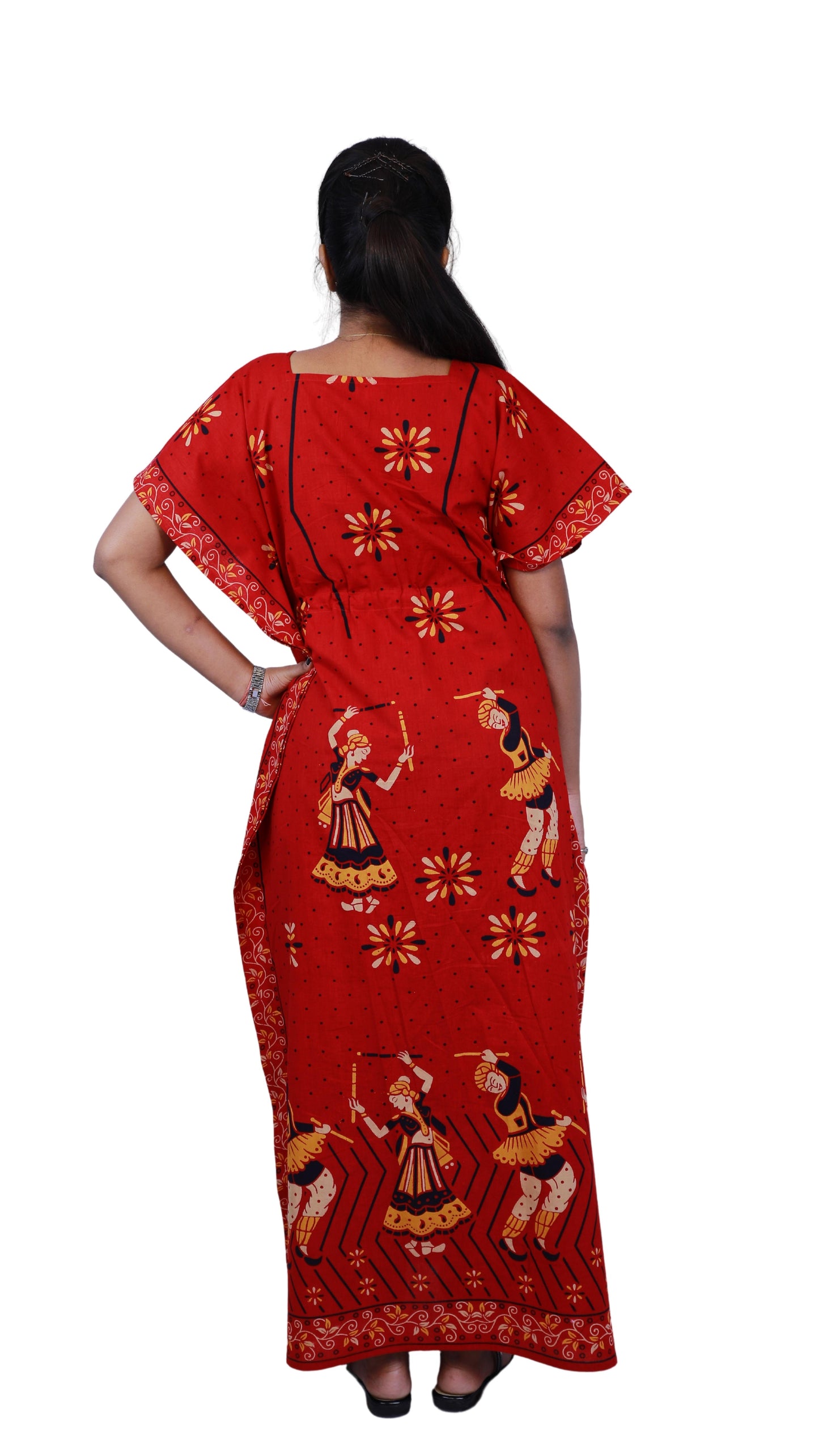 Red full length Kaftan | S3TK491