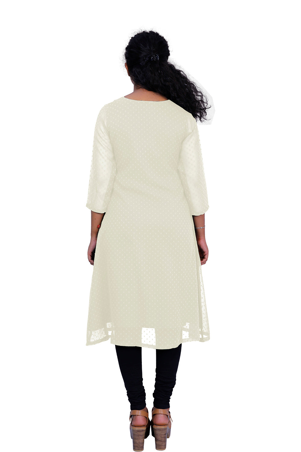 TESTURED GEORGETTE A-LINE KURTI | S3K416D