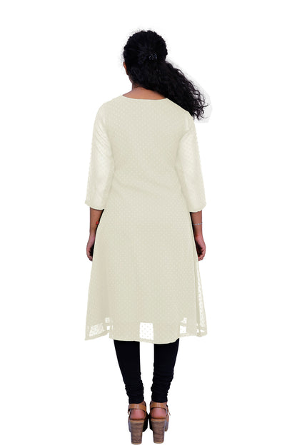 TESTURED GEORGETTE A-LINE KURTI | S3K416D