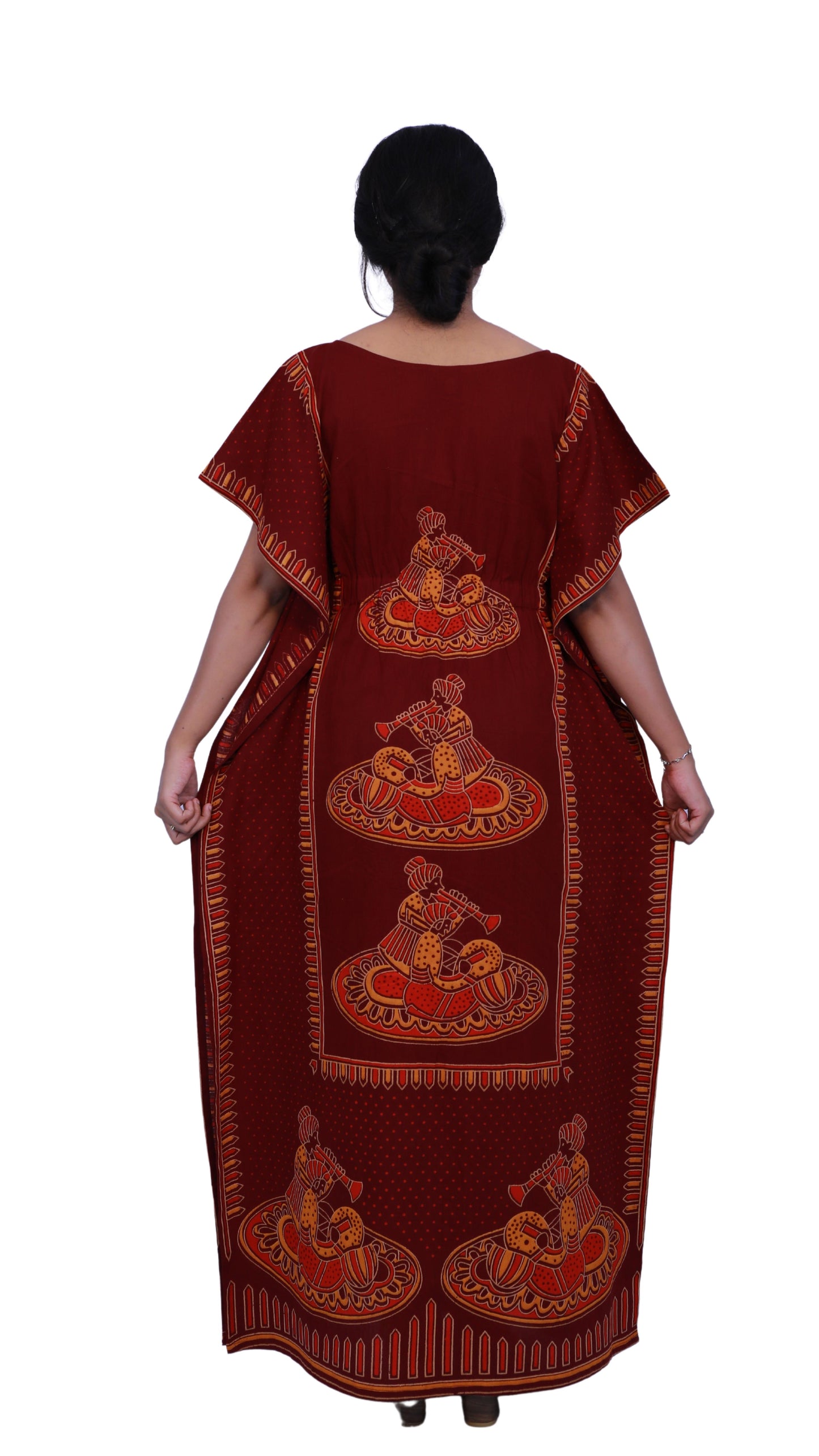 Maroon full length Kafthan | S3FK494