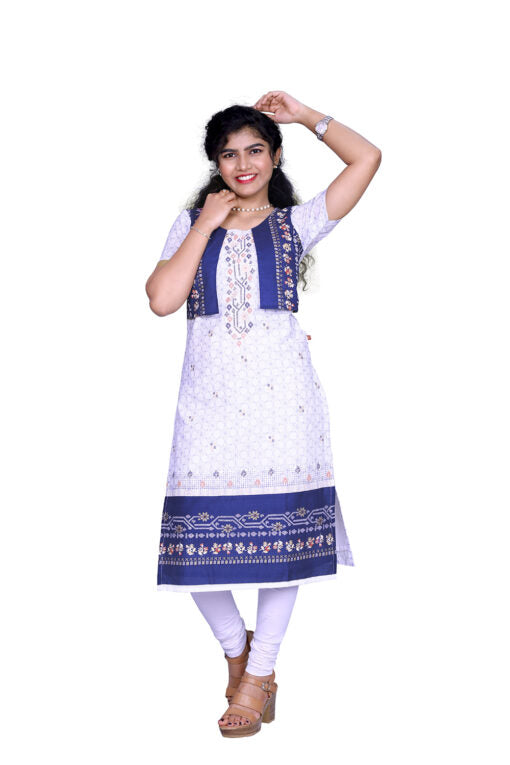 Floral Print Straight Kurta | S3K755