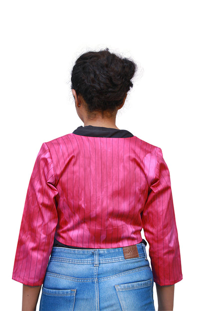 Pink Cotton Tie and Die Jacket | S3CT584