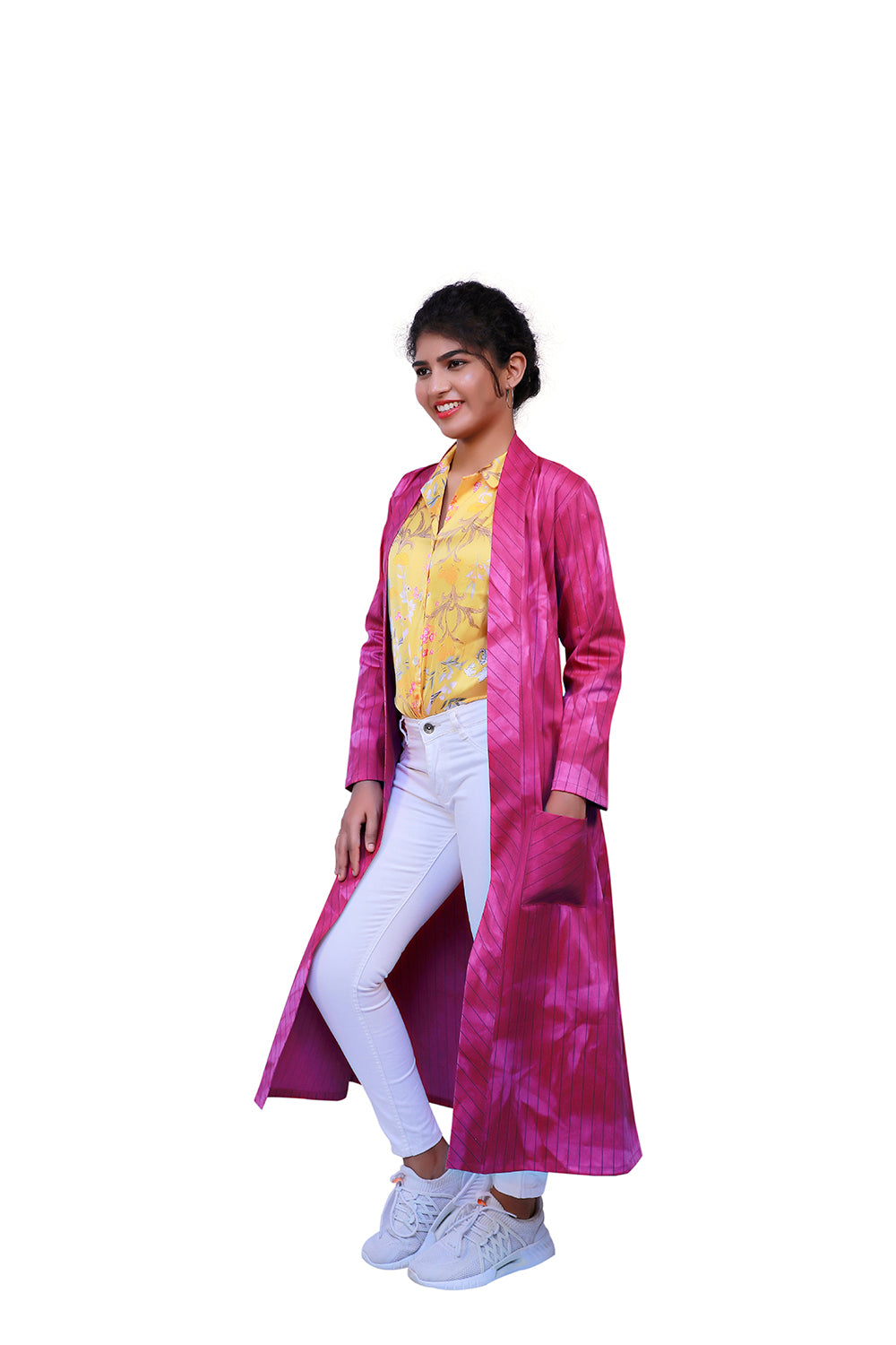 Pink Cotton Tie and Die Jacket | S3S586
