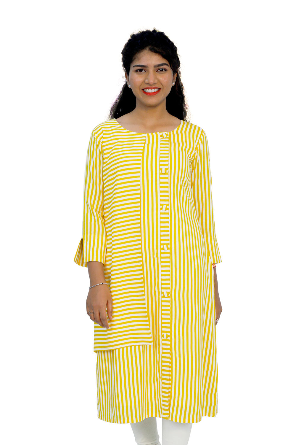 Women Striped A-line Kurta | S3W144