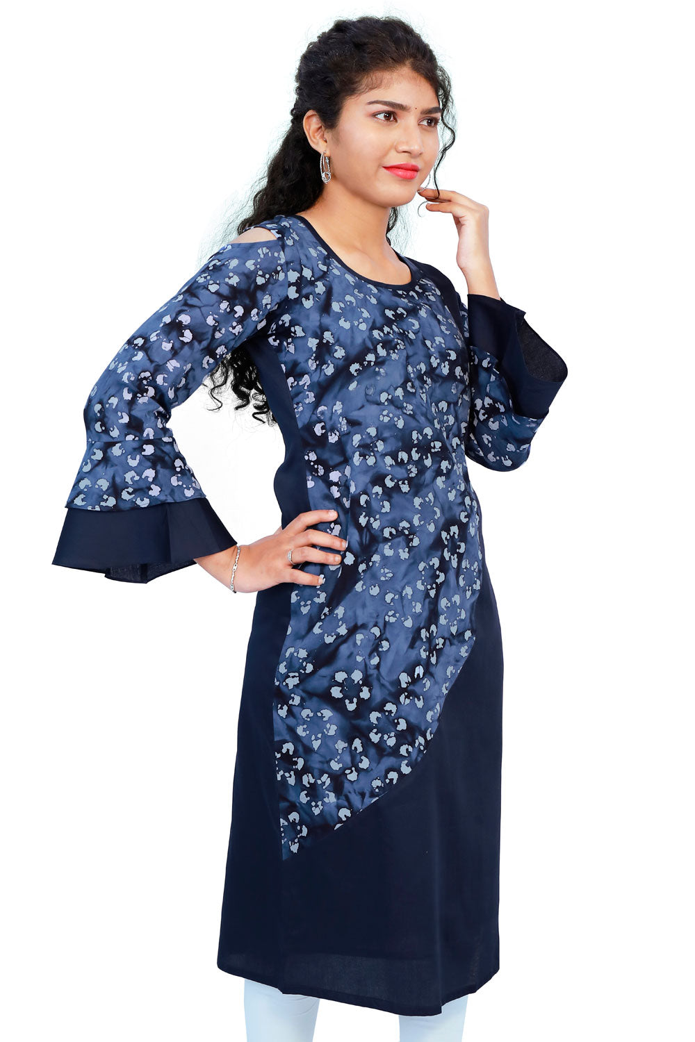 Women’s Printed Straight Kurti|S3W158