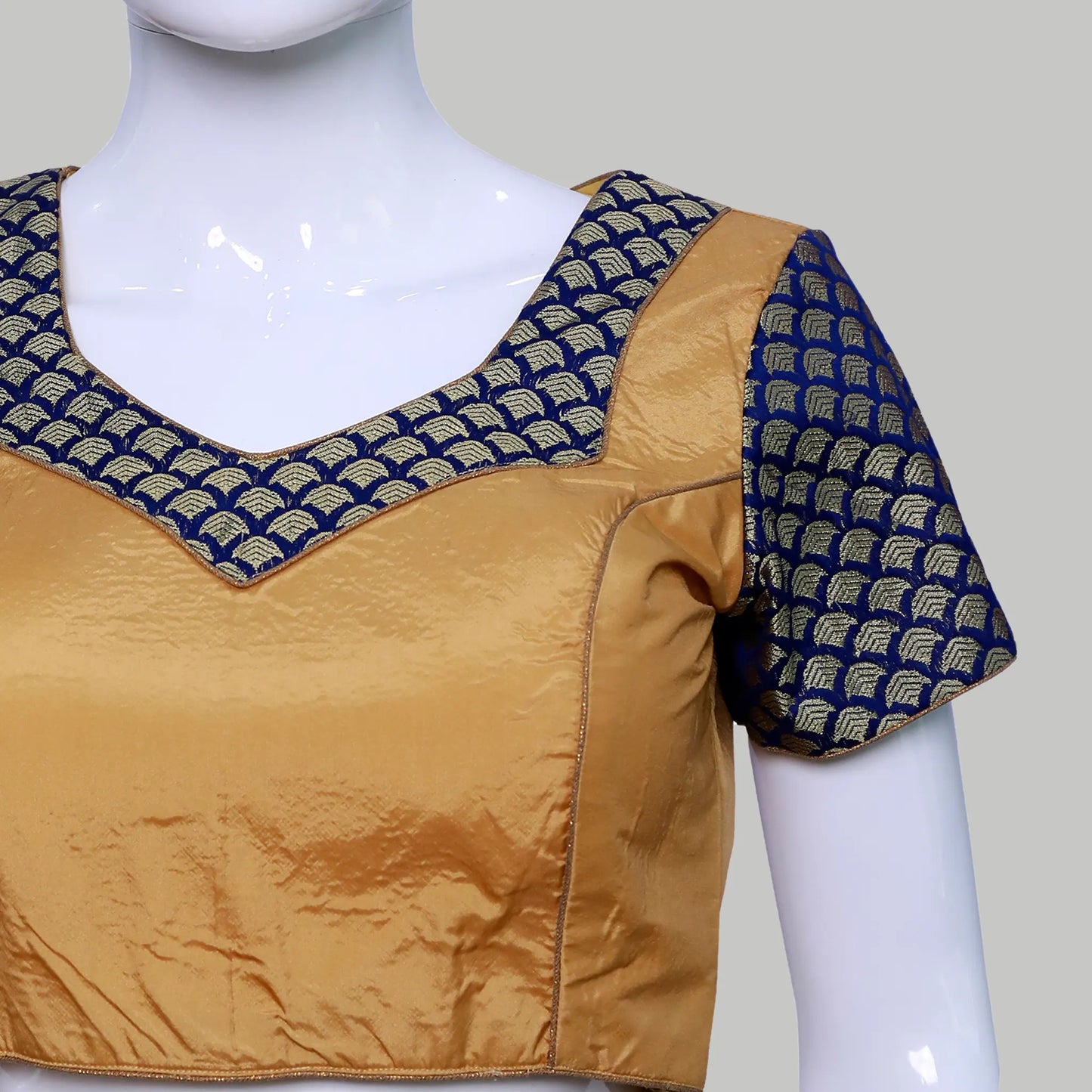 Mustared Yellow Ready Made Blouse   | S3B14