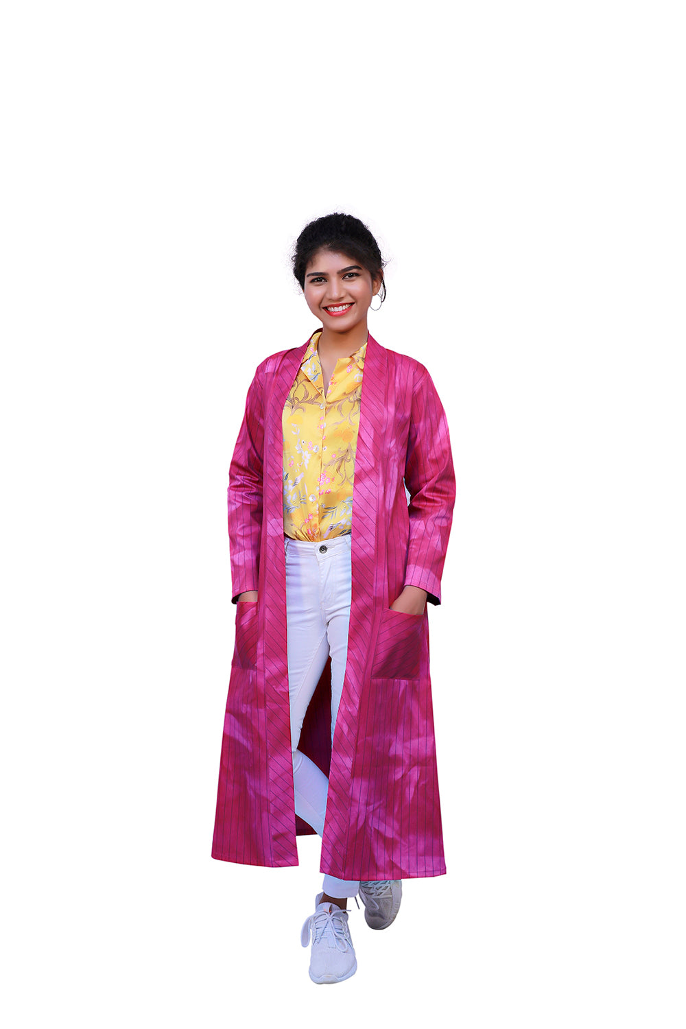 Pink Cotton Tie and Die Jacket | S3S586