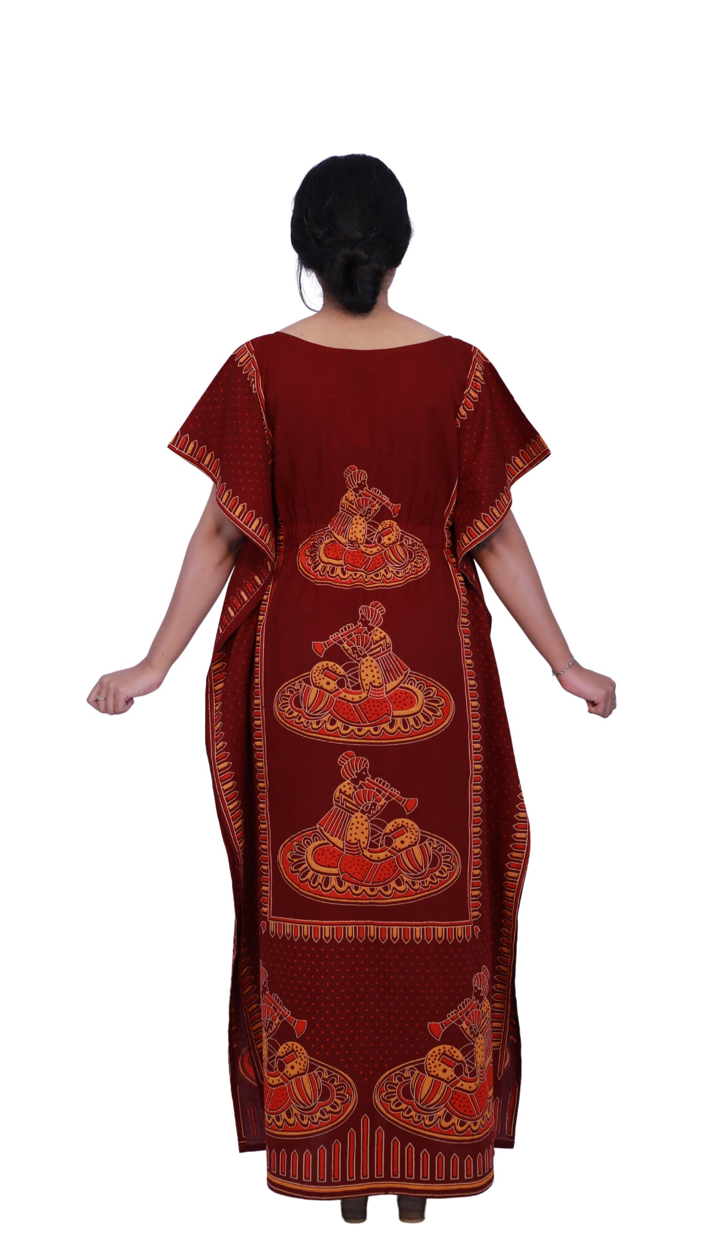 Maroon full length Kafthan | S3FK494