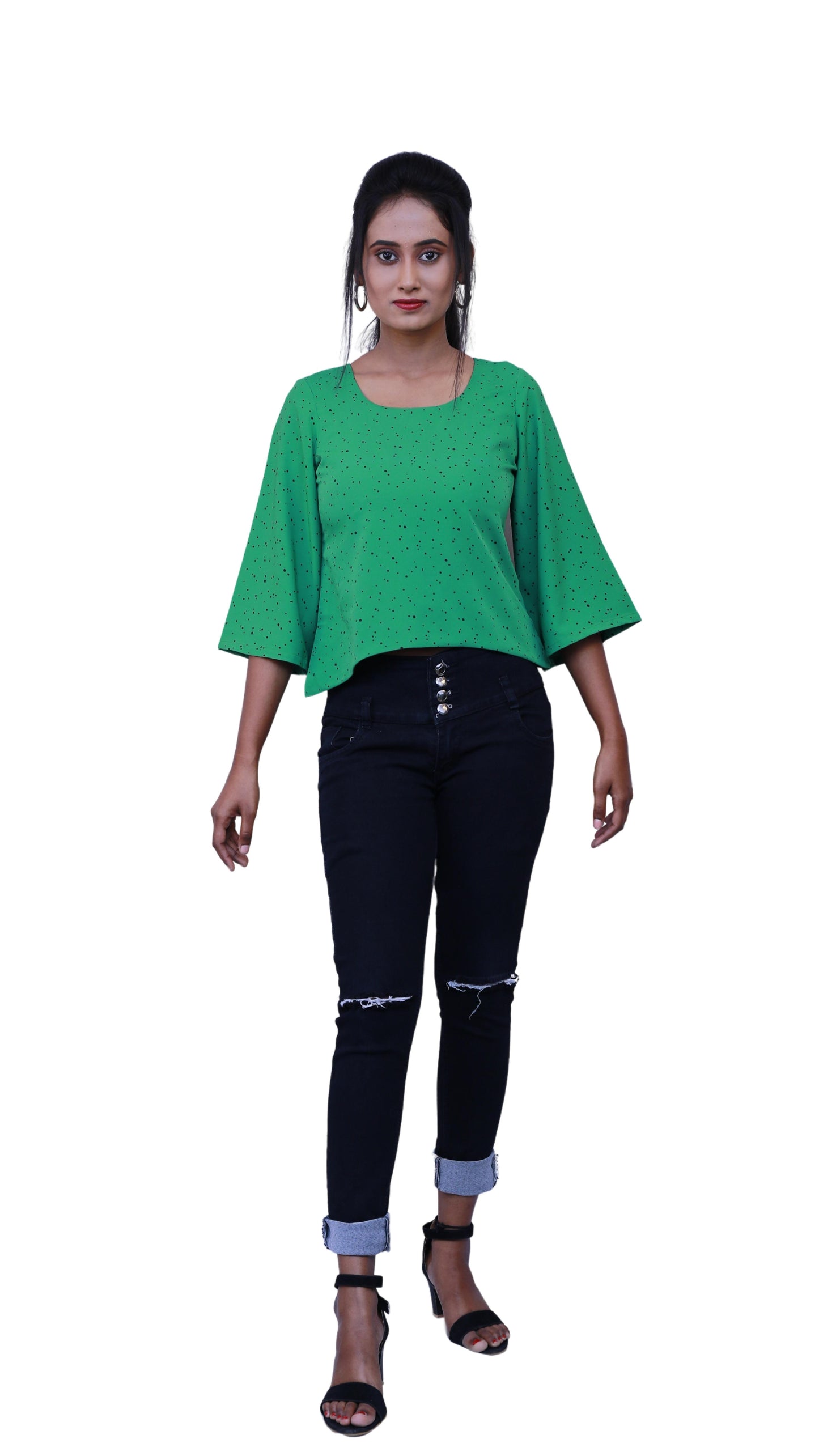 Parrot Green short top | S3T277