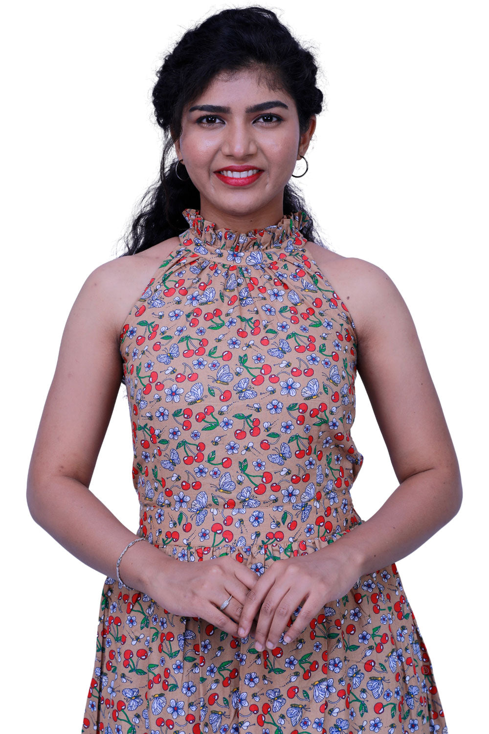 Women Maxi Brown Dress | S3G380