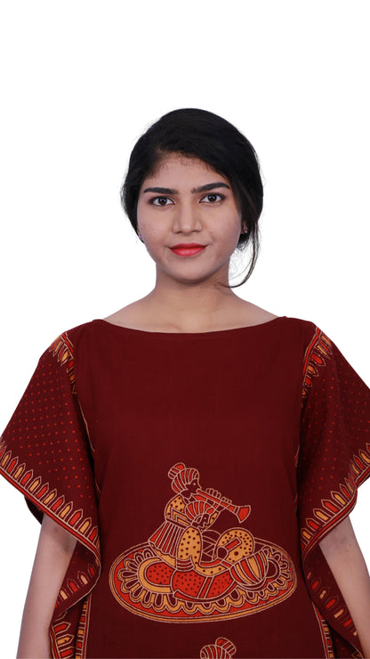 Maroon full length Kafthan | S3FK494