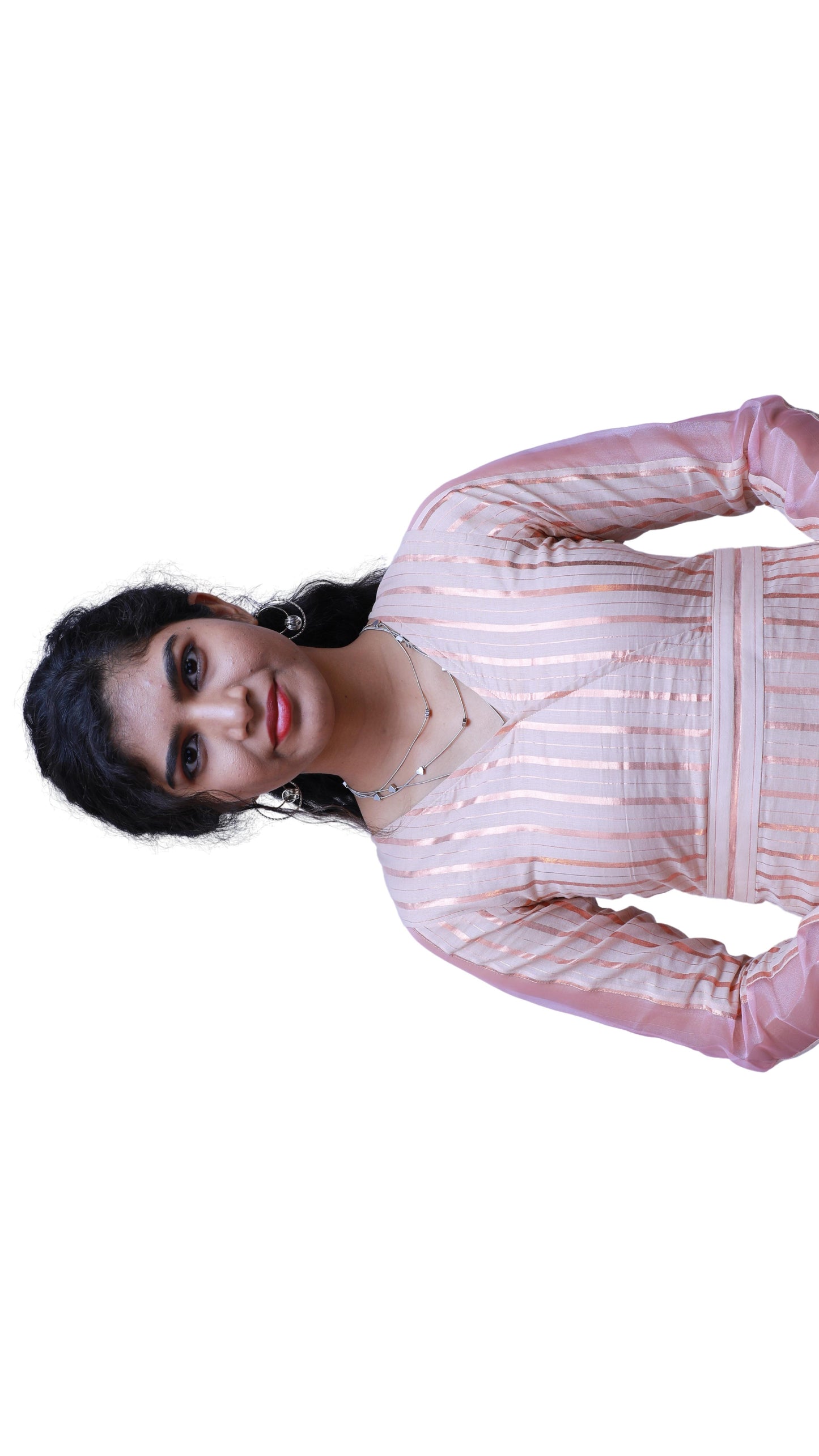 Peach Pink One Piece Dress | S3W124