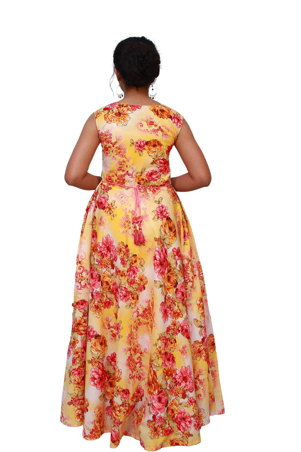 lend Stitched Flared/A-line Gown (Multicolor) | S3K540