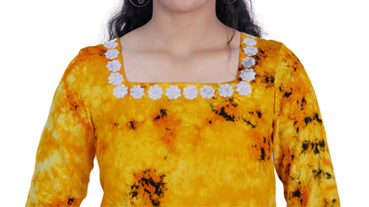 Women Ethnic Yellow Dress | S3K336
