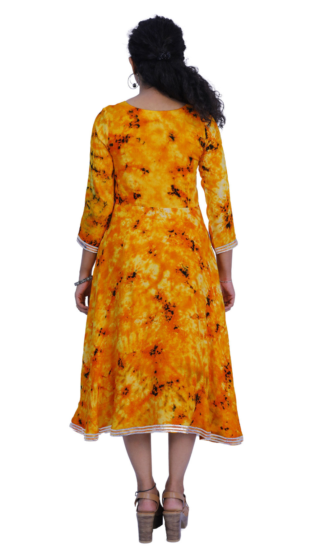 Women Ethnic Yellow Dress | S3K336