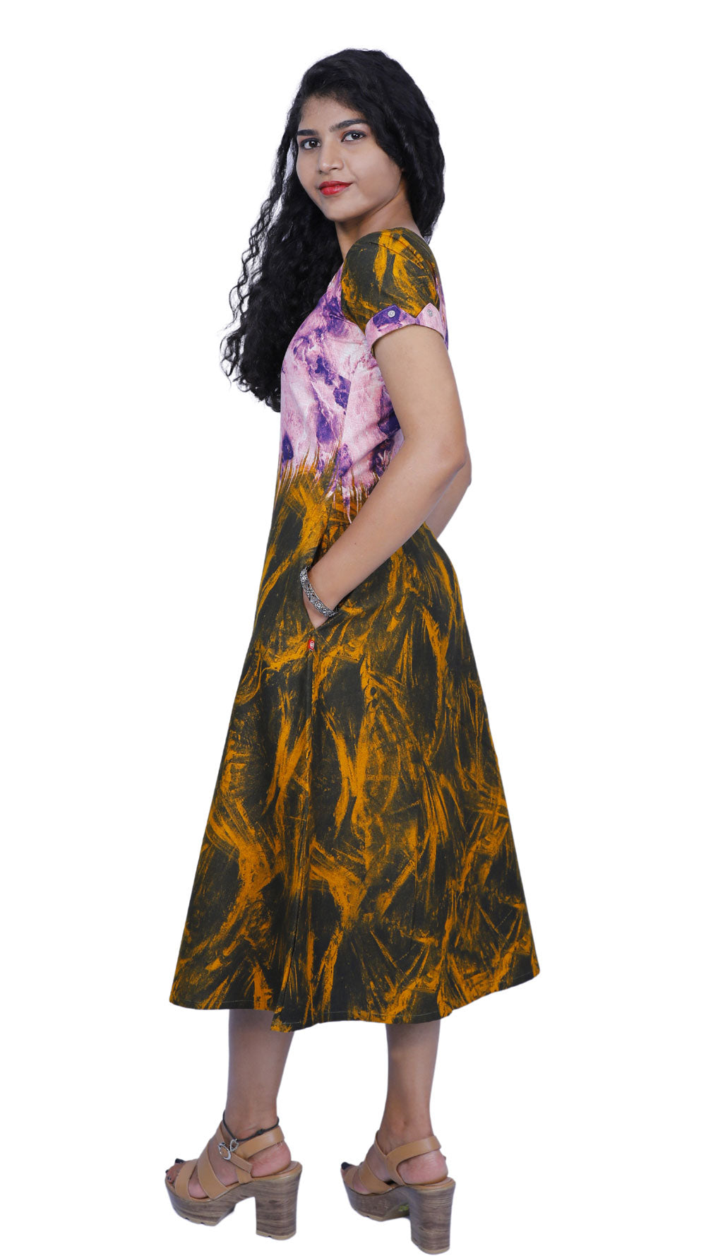 Women Abstract A-line Kurta | S3K338