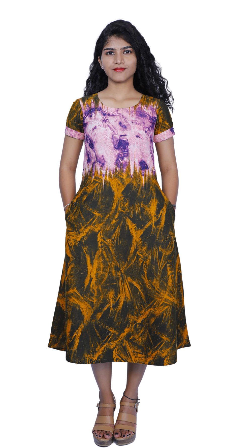 Women Abstract A-line Kurta | S3K338