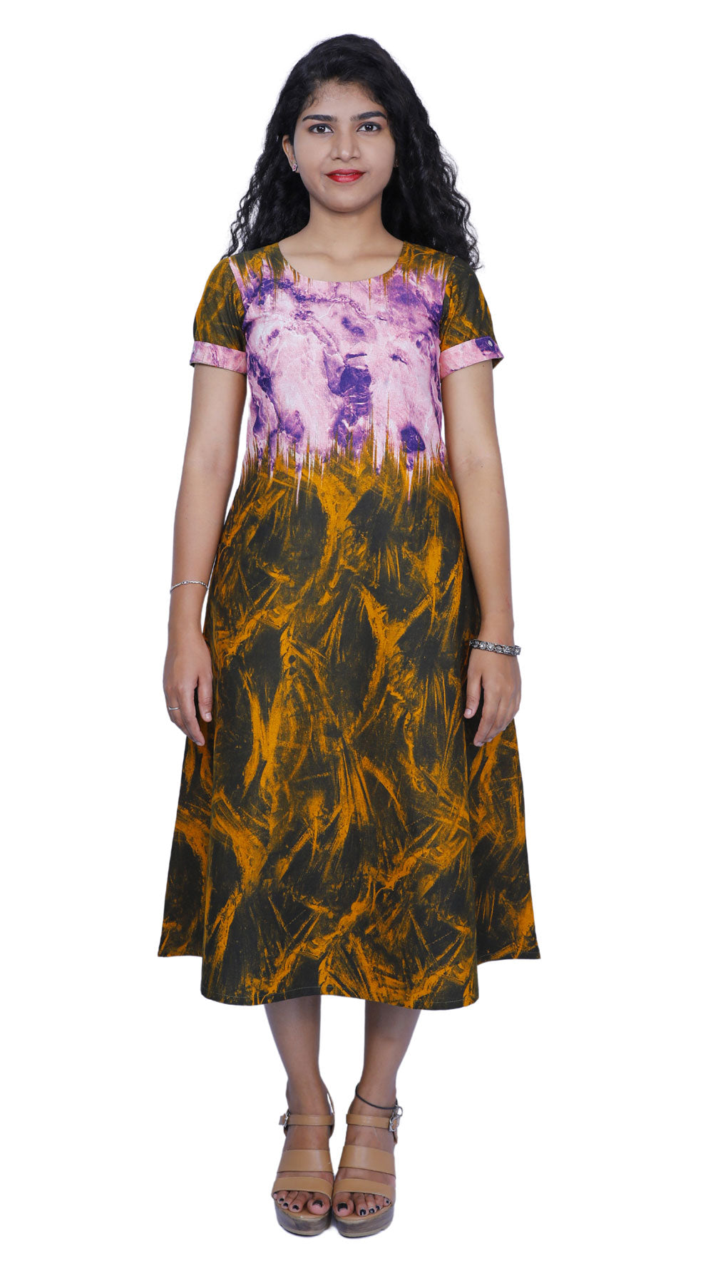 Women Abstract A-line Kurta | S3K338