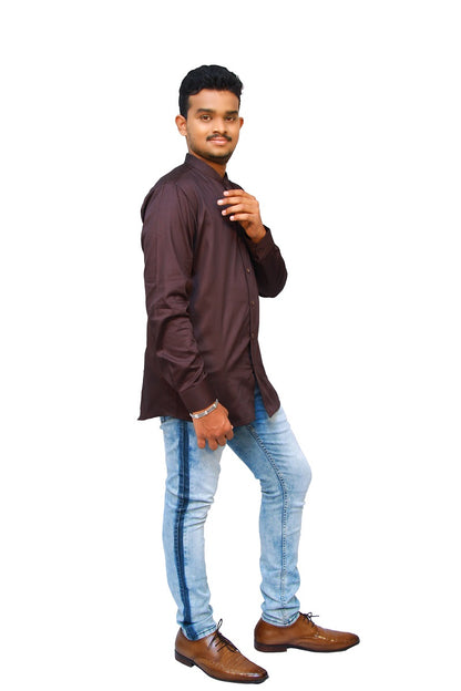 Brown Casual Shirt | S3CS772A