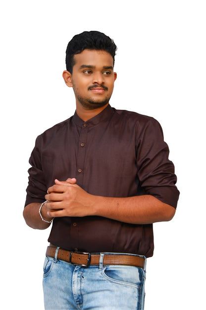 Brown Casual Shirt | S3CS772A