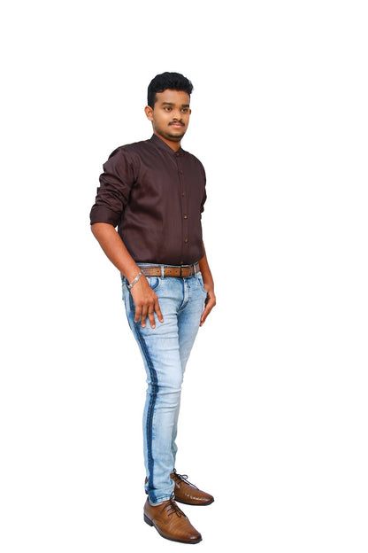 Brown Casual Shirt | S3CS772A
