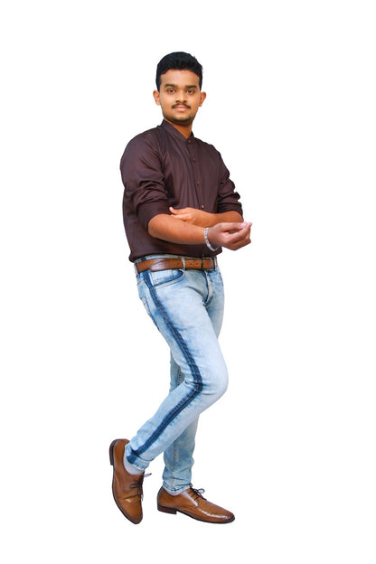 Brown Casual Shirt | S3CS772A