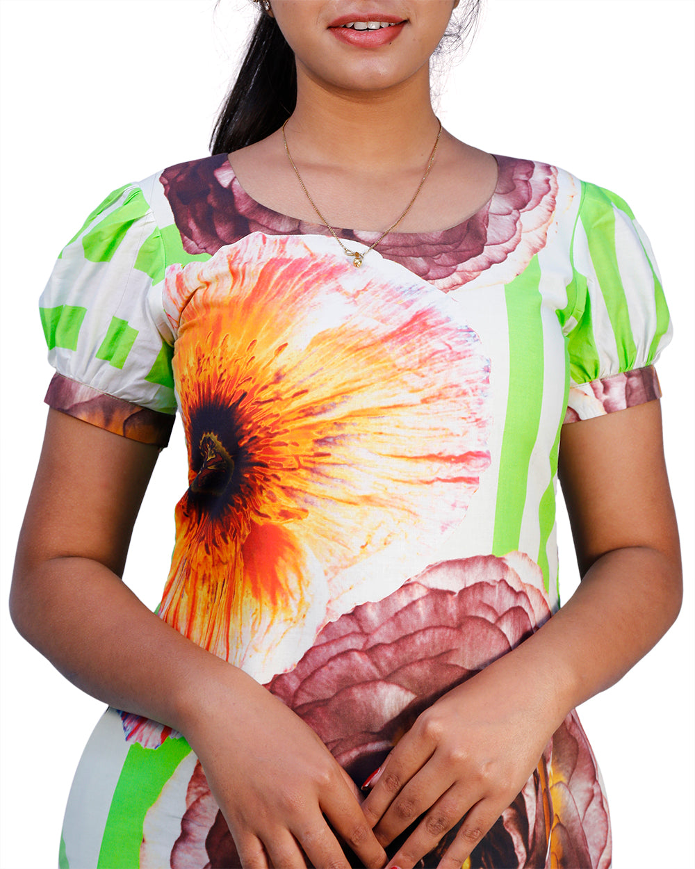 Women Floral Print A-line Kurta | S3K785