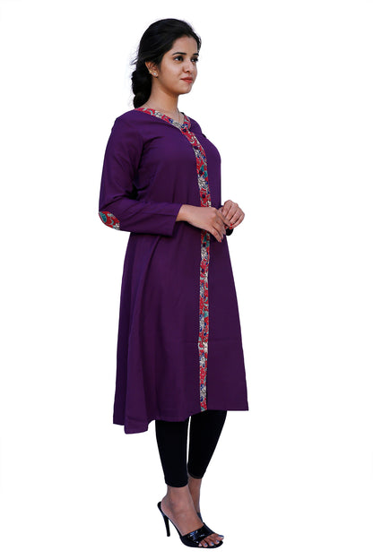 Women Solid A-line Kurta | S3K371