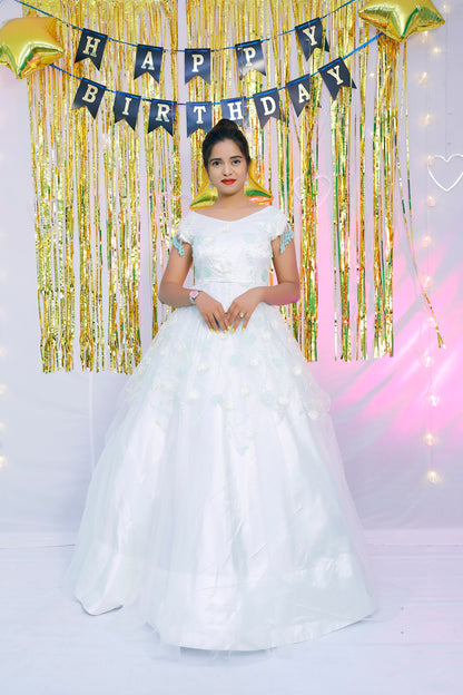 Women’s Mint Green Wedding Gown | S3G867