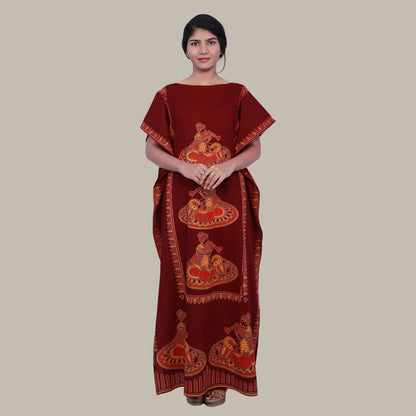 Maroon full length Kafthan | S3FK494