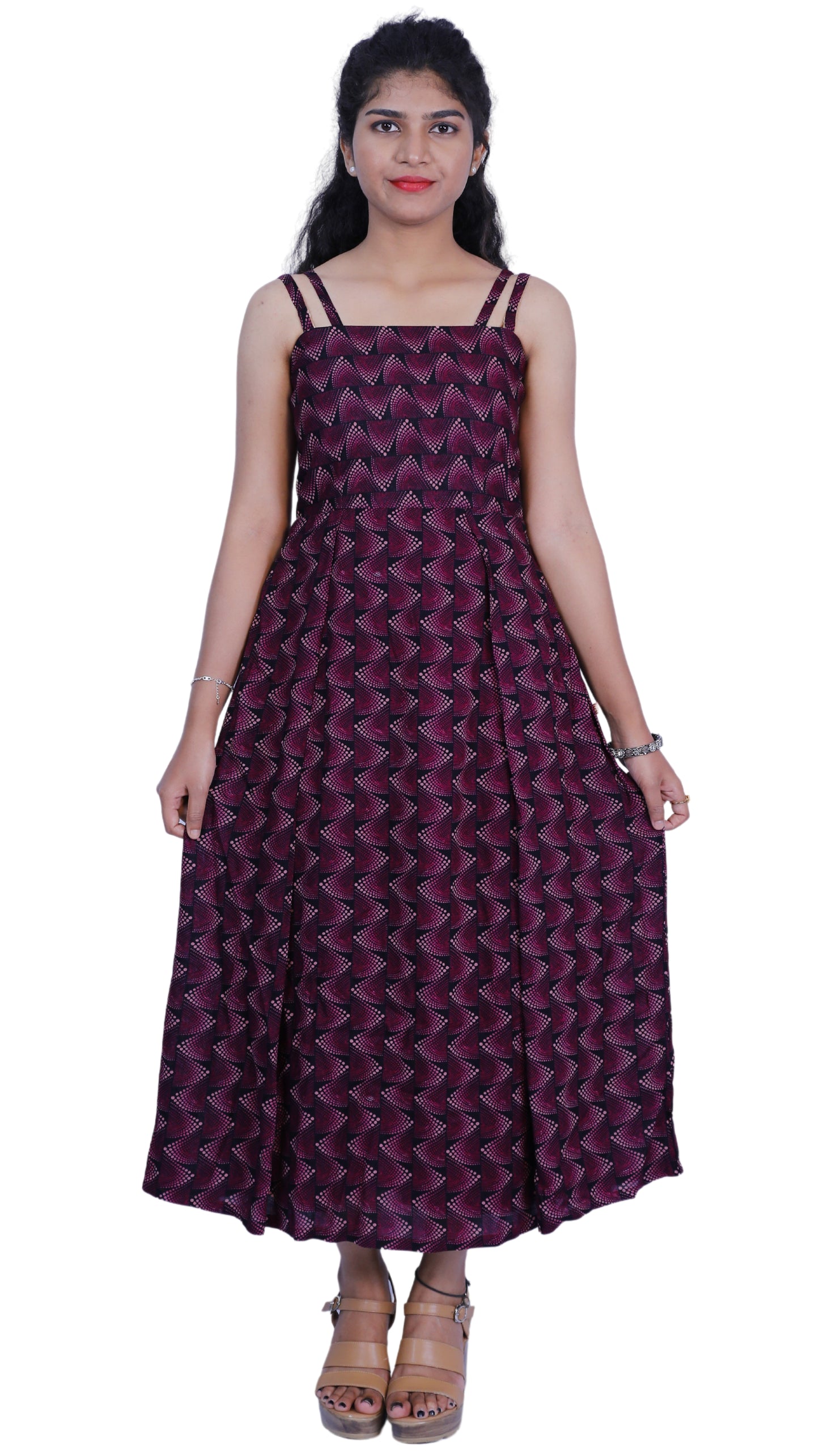 Striped Straight Gown | S3D028