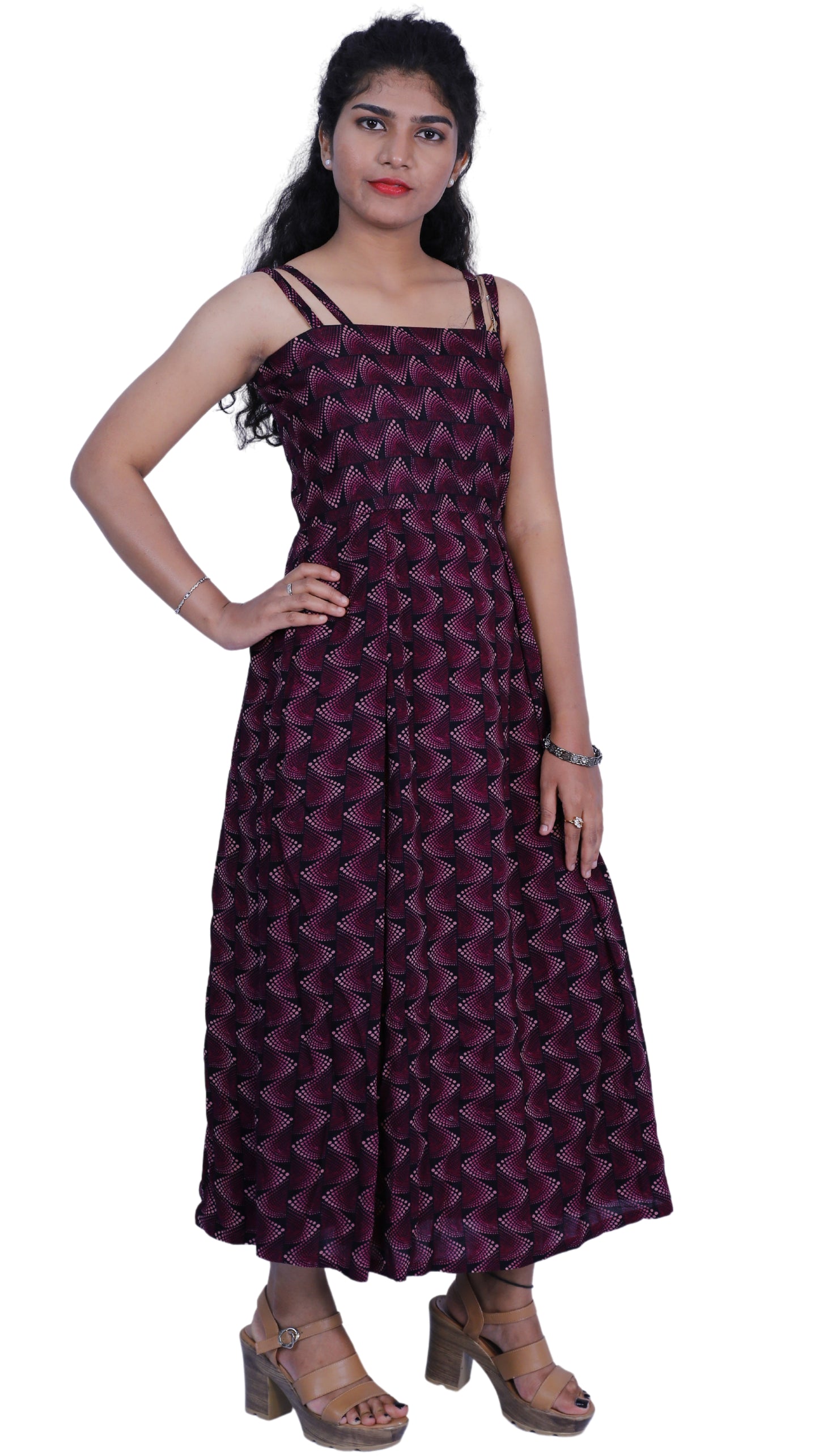 Striped Straight Gown | S3D028