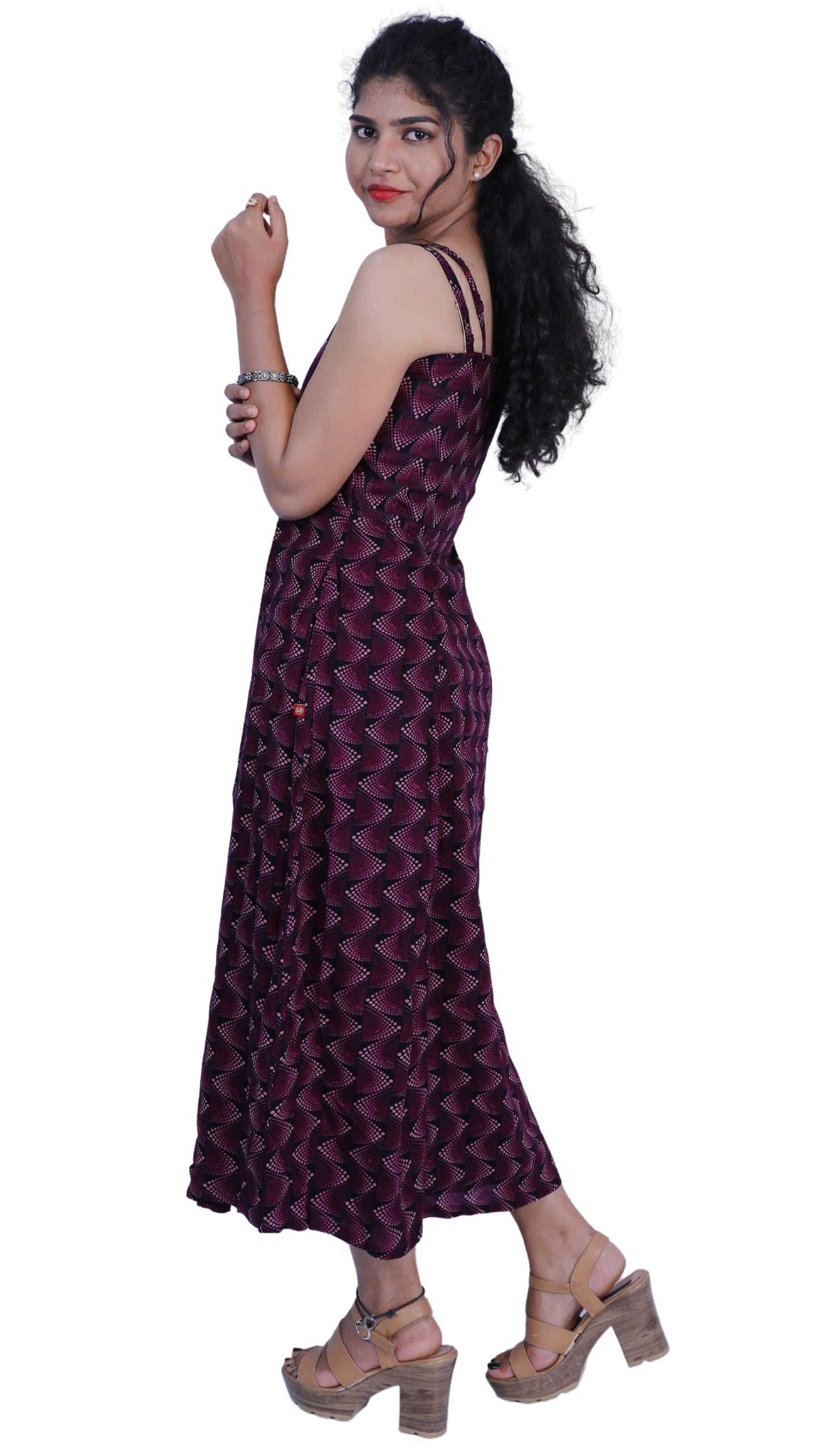 Striped Straight Gown | S3D028
